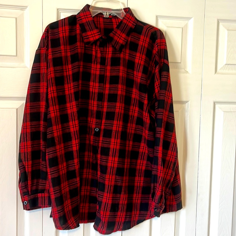 SHEIN Size Large light Flannel shirt.